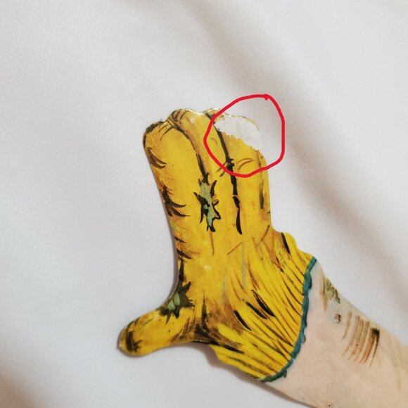 Vintage 24” Halloween Cardboard Die-Cut Jointed Scarecrow – Halloween Décor - Picture 8 of 9